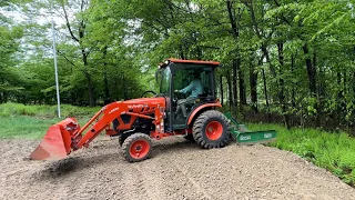 KUBOTA LX2610 Tilling Gardens, Fixing Driveways. Episode 55