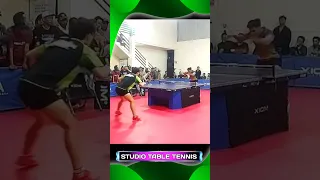Topspin Forehand 🆚 Backhand Topspin #pingpong #tabletennis #sports #shorts