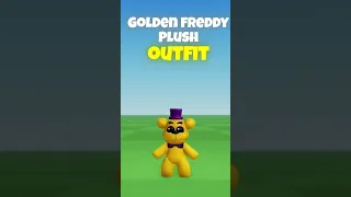 FNAF | Golden Freddy Plushie Outfit Idea | Roblox Outfit idea💡