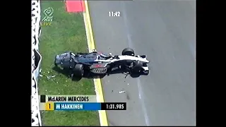 F1 Australia 1999 FP2 Häkkinen crashes (DF1)