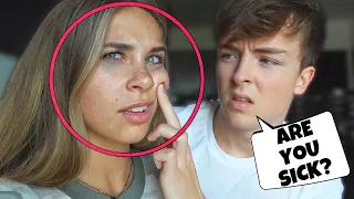 I WORE NO MAKEUP TO SEE HOW MY BOYFRIEND WOULD REACT!! *he's so rude*