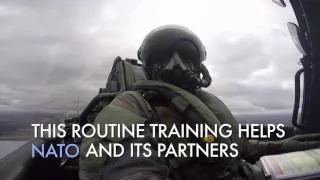 NATO and partner air forces training for emergency responses and sharpening their cooperation.