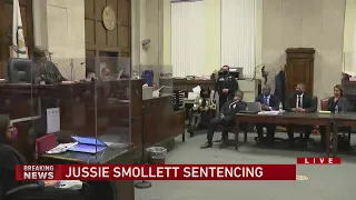 WATCH: Jussie Smollett sentenced to 150 days in jail, 30 months of probation, plus restitution