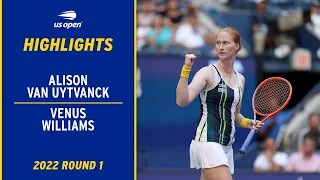 Alison Van Uytvanck vs. Venus Williams Highlights | 2022 US Open Round 1