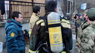 Накануне в Сухуме на улице Подгорной произошёл пожар в частном двухэтажном доме.