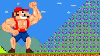Super Mario Bros. But Wonder Seed = Muscular Mario... | Game Animation
