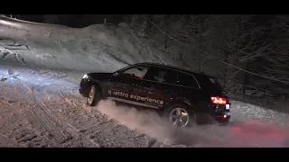 Audi Q7 climbing the snowtrack in Maramures