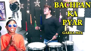 Bachpan Ka Pyar (Garba Mix) | Drums | Octapad | Full Bass | Music | Dj | Janny Dholi