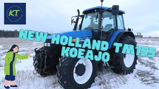 New Holland TM155 Koeajo ja ihmettelyä