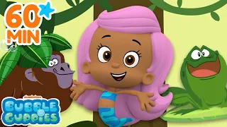 Bubble Guppies Learn Animal Names and Sounds! 🐵 60 Minute Compilation | Bubble Guppies