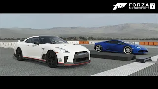 Fm7 Drag Race - Huracan Vs Nissan GT-R