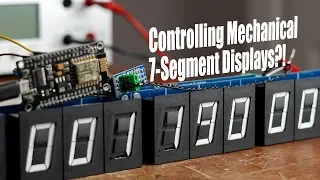 Controlling Mechanical 7-Segment Displays?! How RS-485 and UART works! || EB#43