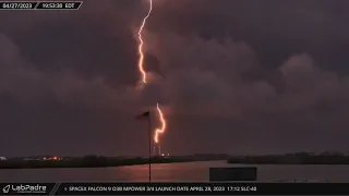 SpaceX Delay Launch as Lightning Strikes Near Launch Pad