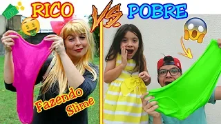 RICO VS POBRE FAZENDO AMOEBA / SLIME ( SLIME COM CHEIRINHO DE CHOCOLATE ) - ANNY E EU