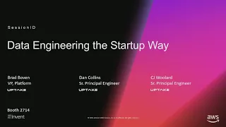 AWS re:Invent 2018: Data Engineering the Startup Way (STP06)