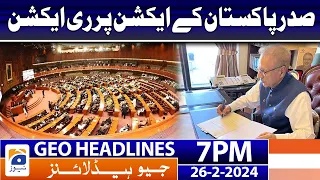 Geo News Headlines 7 PM - National Assembly Session Latest News | 26 February 2024