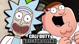 FAMILY GUY MEETS RICK AND MORTY | Call of Duty Voicetrolling