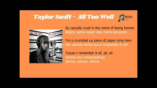 Taylor Swift - All Too Well | 10 Minute Version ( Terjemahan Bahasa Indonesia )