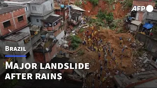 Torrential rains cause deadly landslide in Brazil | AFP