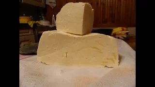 Домашний сыр без закваски на пепсине .