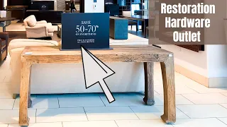 RESTORATION HARDWARE OUTLET SHOP WITH ME | Home Decor Shop with me| Prices revealed
