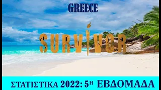 ΣΤΑΤΙΣΤΙΚΑ SURVIVOR 2022 : ΕΒΔΟΜΑΔΑ 5 - SURVIVOR 2022 STATISTICS WEEK 5