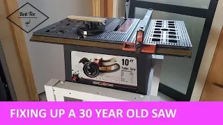 30 year old table saw refurbish