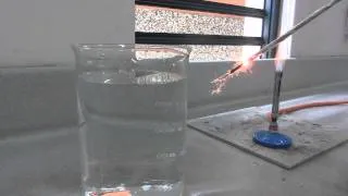 Burning sparkler underwater