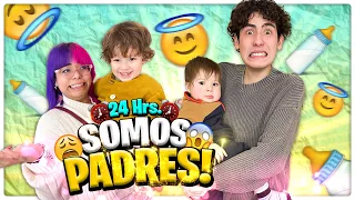 24 HORAS SIENDO PAPAS DE DOS BEBES😱 | Susy Mouriz