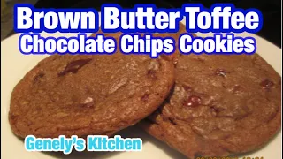 Brown Butter Toffee Chocolate Chip Cookies (Genely’s Kitchen)