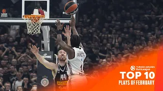 Top 10 Plays | February | 2023-24 Turkish Airlines EuroLeague