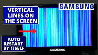 How To Fix SAMSUNG TV Vertical Lines On Screen - Off & On by itself || LED TV Easy Troubleshooting