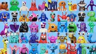 All Bosses Making Garten of Banban 1, 2, 3 and 4 New Monsters Sculptures | Dimia clay