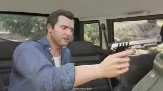 GTA 5 - Alternate cutscenes in the mission Complications