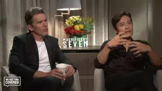 Exclusive Interview: Ethan Hawke and Byung-hun Lee Talk The Magnificent Seven [HD]