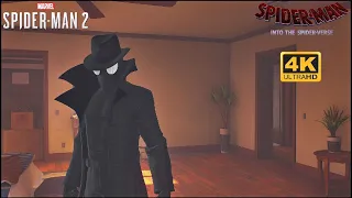 Into The Spider-Verse Noir Suit Gameplay - Marvel's Spider-Man 2 (4K 60FPS)