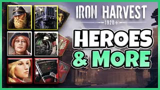 Iron Harvest | ALL HEROES EXPLAINED AND NEW RESERVES SYSTEM - RTS GAME 2020 Multiplayer tips