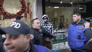 Nazi Salute outside Drag Queen Story Hour Protest in Queens