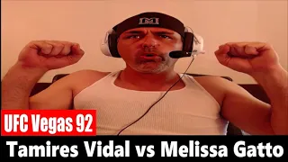 UFC Vegas 92: Tamires Vidal vs Melissa Gatto REACTION