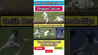 Dropped Catches 🤑🤑 #indvsaus #shorts #viratkohli #shortsfeed #stevesmith #india #cricket