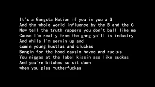 Westside Connection - Gangsta Nation ft. Nate Dogg Dirty (Lyric Video)