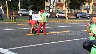 Spectacular downhill longboarding crashes