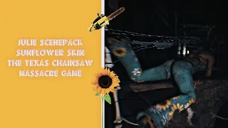 Julie Crawford sunflower outfit scene-pack | The Texas Chainsaw Massacre Game. (Fake Gore and blood)