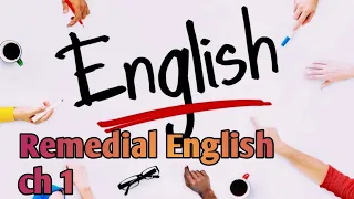 Remedial English chapter one