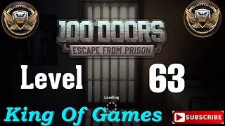 100 Doors Escape from Prison Level 63 | Walkthrough | Let's play @King_of_Games110 #gaming