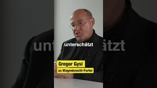 Gregor Gysi kritisiert Wagenknecht scharf