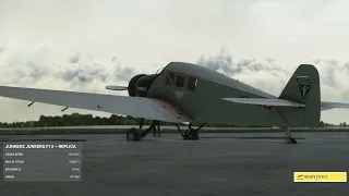 MSFS - Junkers  F13 - Just Quick Test Flight