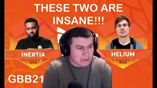 SO INSANE l Grand Beatbox Battle 2021 : World League Inertia vs Helium REACTION