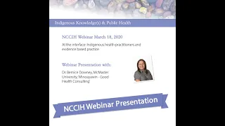 NCCIH Webinar At the Interface Presentation with Dr. Bernice Downey