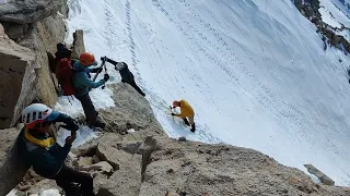 Mt. Whitney Mountaineers Route - the Last 400 Feet Climb, April 29, 2023